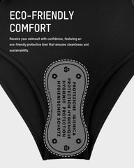 Plunge Ruched Twist-Front Shaping Swimsuit