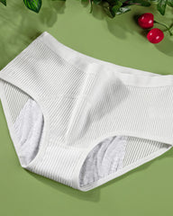 Women's Pure Cotton Menstrual Period Leak-proof Mid-high Waist Breathable Panties