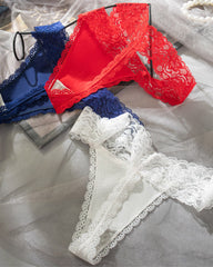 Sexy Pure Cotton Lace Low-rise Seamless Thong