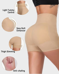Seamless High-Waist Booty Lift Tummy Control Shapewear Shorts