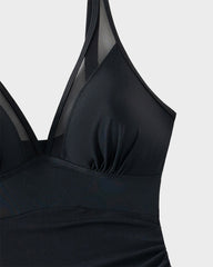 Slimming Mesh Sheer Sarong Wraps Bathing Suit