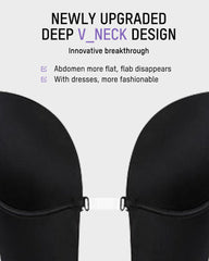 Strapless U Plunge Thong Bodysuit