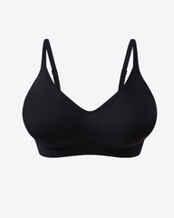 Women's V-neck Seamless Breathable Push-up Vest Bra  with Two Removable Shaping Pads