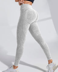 High Waisted Hip-lifting Seamless Quick-drying Yoga Leggings