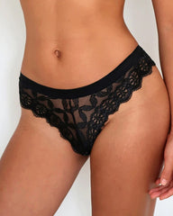 Sexy Lace Bow Low-rise Thong
