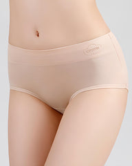 Women's Pure Cotton Stretch Mid-waist Soft Panties