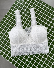 Comfortable Stretchy Sexy Lace Seamless Bra Vest