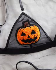 Halloween Sexy Pumpkin Demon Cosplay Lingerie Set