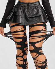 2-Pack Sexy Cutout Thigh-High Stockings