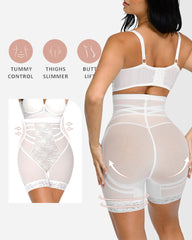 High Waist Tummy Control Lace Butt Lifting Shapewear Shorts