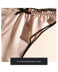 3-Pack Mixed-Color Satin Thong Panties