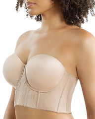 Women's Full Bust and Full Body Seamless Push Up Support Bra