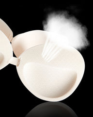 Women's V-neck Seamless Breathable Push-up Vest Bra  with Two Removable Shaping Pads