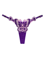 Sexy Butterfly Embroidered Low-rise Thong