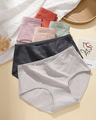 Women's Pure Cotton Stretch Mid-waist Soft Panties