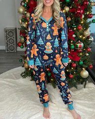 Christmas Casual Comfortable Home Pajama Set