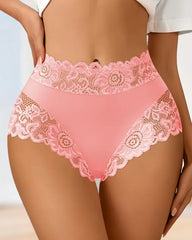 Women's Lace-trimmed Soft Stretchy Comfortable Tummy-control Panties