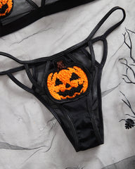 Halloween Sexy Pumpkin Demon Cosplay Lingerie Set