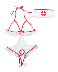 Sexy Naughty Maid Nurse Role-playing Lingerie Set