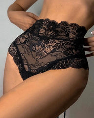 Sexy Lace High-waisted Tie-up Bodycon Panties