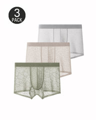 Men's Ultra-thin Lace Breathable Mesh Boxer Briefs