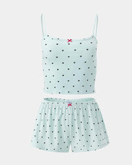 Christmas Comfortable Casual Stretch Vest Shorts Loungewear Set