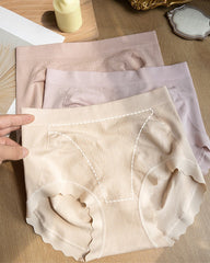 Mulberry Silk Warming Temperature-sensitive 10A Antibacterial Crotch High Elasticity Seamless Hip-lifting Panties