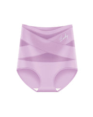 High Waist Tummy Control Breathable Mesh Cross Seamless Hip Lifting Briefs