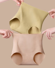 High-waisted Tummy-control Seamless 7A  Antibacterial Breathable Underwear