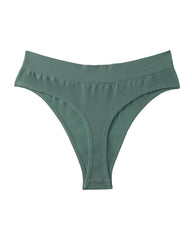 Women's Seamless Sports Fitness Solid Color Elastic T-Thong