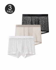 Men's Ultra-thin Lace Breathable Mesh Boxer Briefs