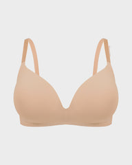 Seamless One-Piece Molded Wireless Bra