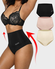 3-Pack High Waisted Tummy Control Panties