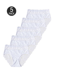 5-Pack Sexy Floral Lace High Elasticity Breathable Briefs