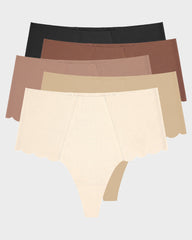 High-Rise Seamless Thong Panty (5 Pack)
