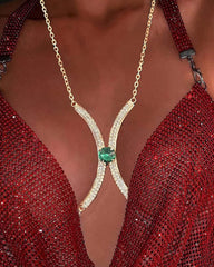 Fashionable Full-diamond Chest Chain/Body Chain