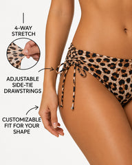 Sexy Halter Neck Leopard Print Bikini Swimsuit Set