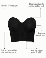 Women's Full Bust and Full Body Seamless Push Up Support Bra