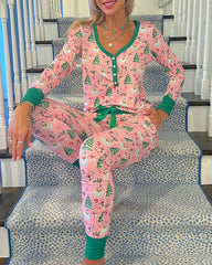 Christmas Casual Comfortable Home Pajama Set