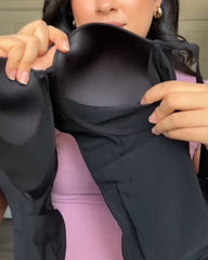 V-neck Wide Back Underwire Long Body Shaping Push-up Bra