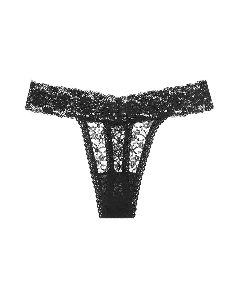 Sexy Lace Sheer Low-rise Thong Panties