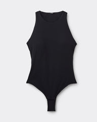 Round Neck Seamless with Bra Cups Tight-fitting Stretch Bodysuit