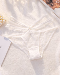 Sexy Lace Crisscross Strap Breathable Invisible Cotton Crotch Panties