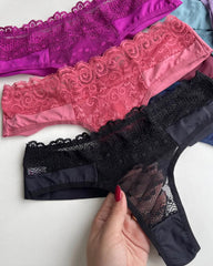 Sexy Lace Patchwork Comfortable Stretch Thong