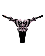 Sexy Butterfly Embroidered Low-rise Thong
