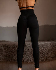 Vertical Striped Tummy-Controlling Butt Lifting Warm Stretch Leggings