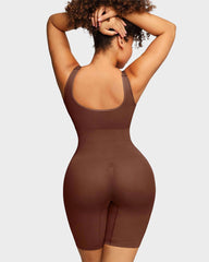 Seamless Sculpting Mid Thigh Bodysuit Shaper