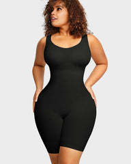 Seamless Sculpting Mid Thigh Bodysuit Shaper