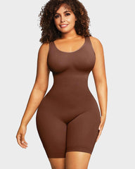 Seamless Sculpting Mid Thigh Bodysuit Shaper