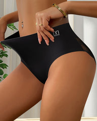 Patchwork Lace Sexy Seamless Elastic Panties